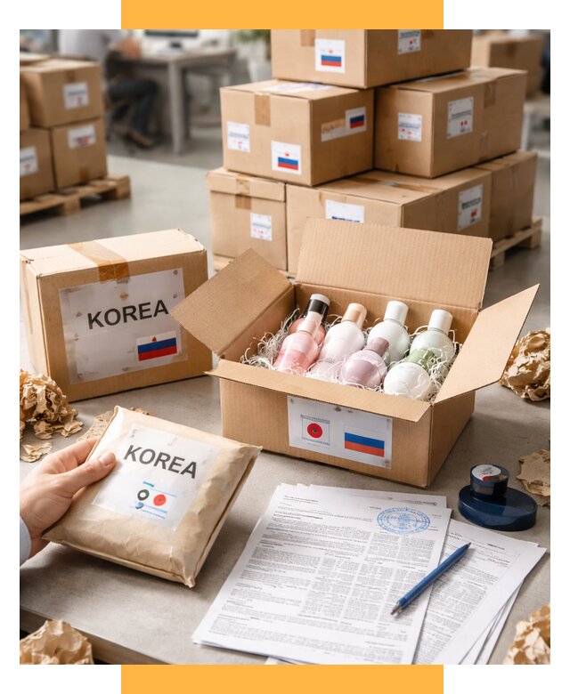Доставка косметики из Кореи от 8731 р. под ключ | СетСервис-Вгд