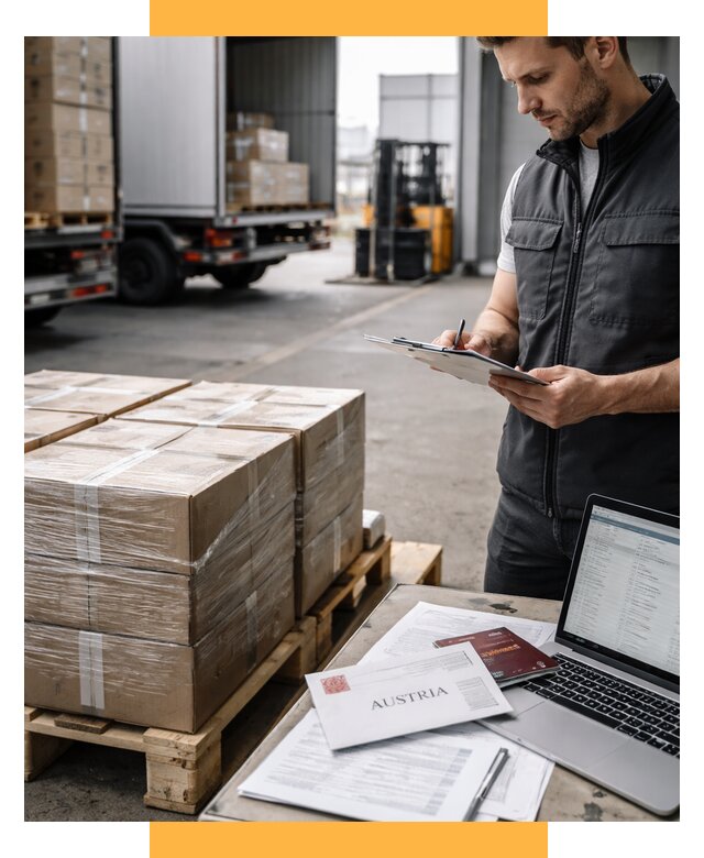 Доставка в Австрию от 66768 р. Логистика и экспорт СетСервис-Вгд