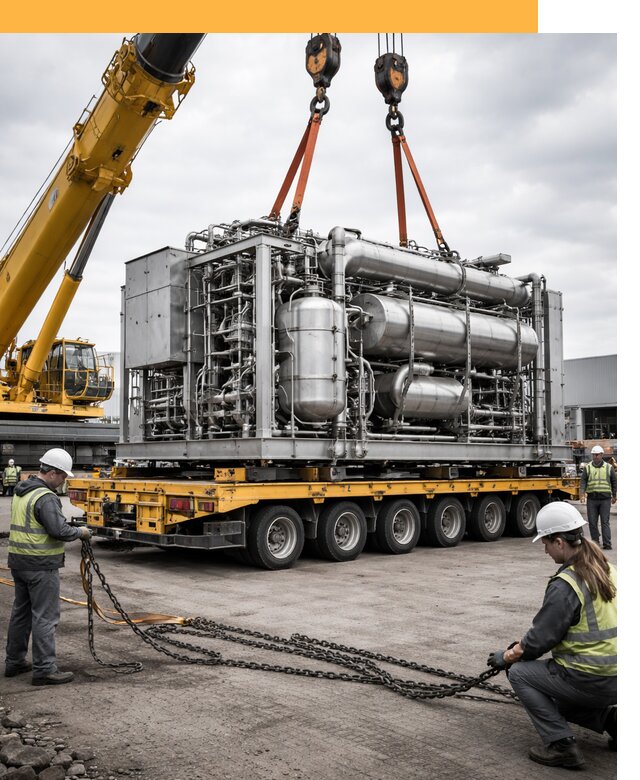 Перевозка тяжеловесных грузов по миру от 154080 руб