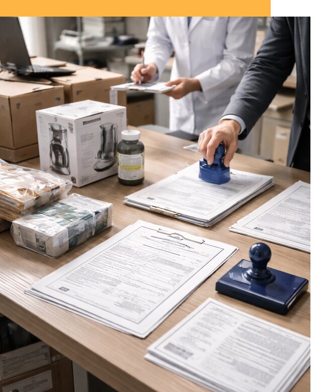 Сертификация импортных товаров от 12326 с таможенным сопровождением